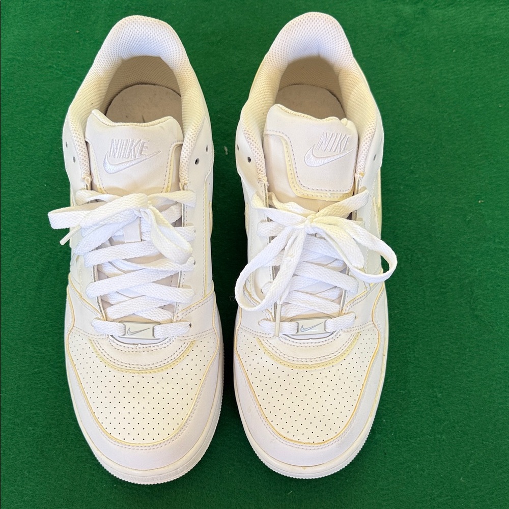 Nike Cream and White Athletic Shoes